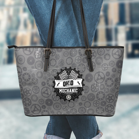 OH Mechanic Large Leather Tote Bag