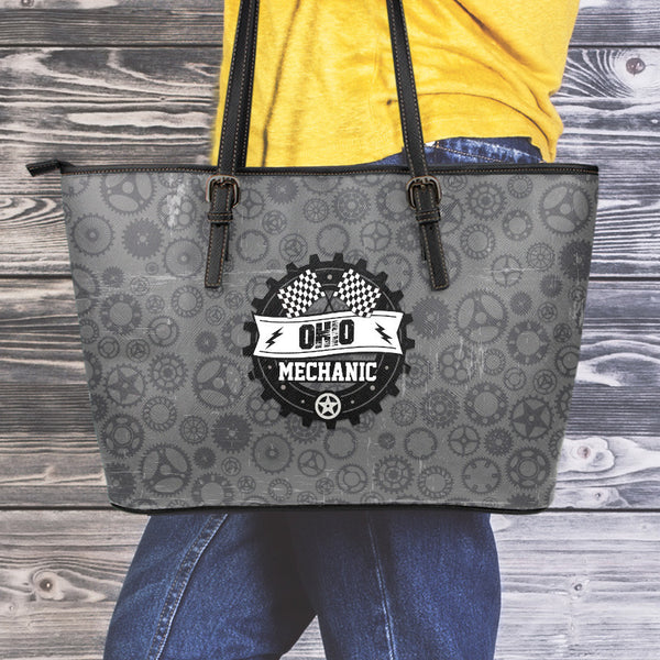 OH Mechanic Small Leather Tote Bag