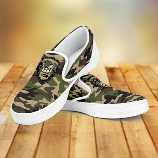 Camouflage Slip Ons