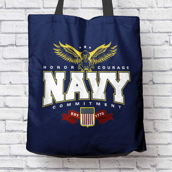 Navy Tote Bag