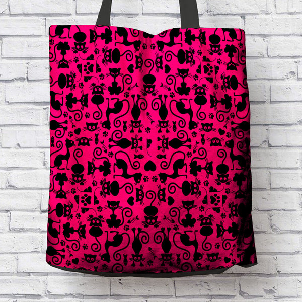 Cats Pink Tote Bag
